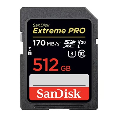 閃迪（SanDisk）512G SD U盤/存儲卡 4K高清SD卡 UHS-I微單存儲卡170m/s