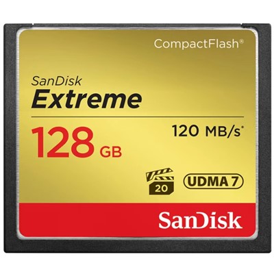 閃迪（SanDisk）128GCF  120M/S U盤/存儲卡  UDMA7等級視頻拍攝內存卡存儲卡 至尊極速 128G 讀速120M/S 套裝