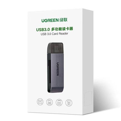 綠聯（UGREEN）USB3.0 U盤/存儲卡  高速讀卡器 多功能合一讀卡器 支持SD/TF/CF/MS型手機相機內存卡記錄儀存儲卡