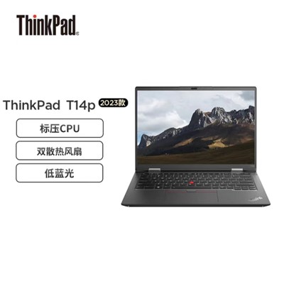 聯想(LENOVO )  ThinkPad T14P 2023 便攜式計算機   英特爾酷睿i9 14英寸高性能標壓輕薄商務筆記本 13代酷睿 i9-13900H 32G 1TB SSD 2.2K